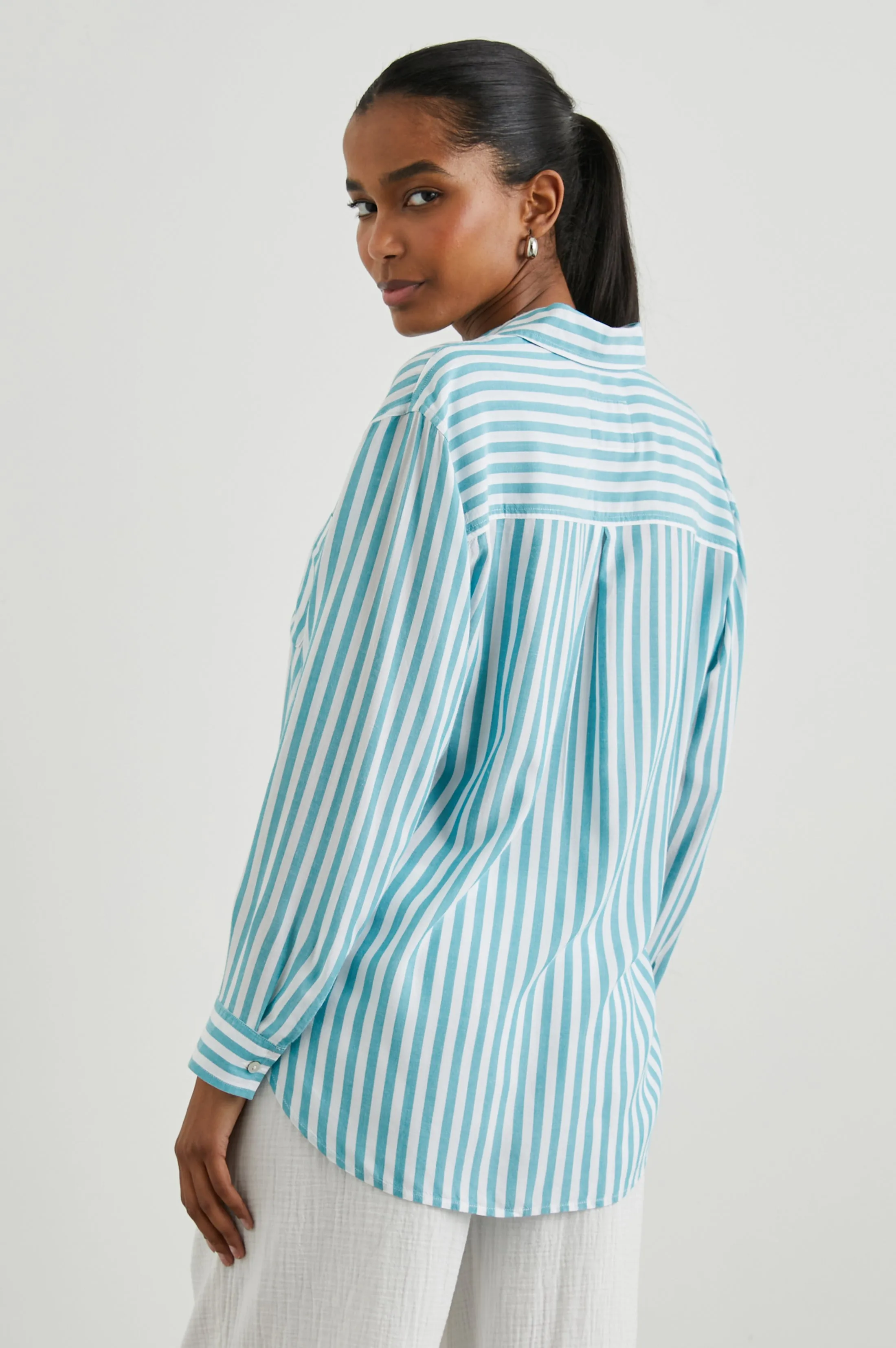 ELLE SHIRT - SALTAN STRIPE sold by Rails product image thumbnail 5