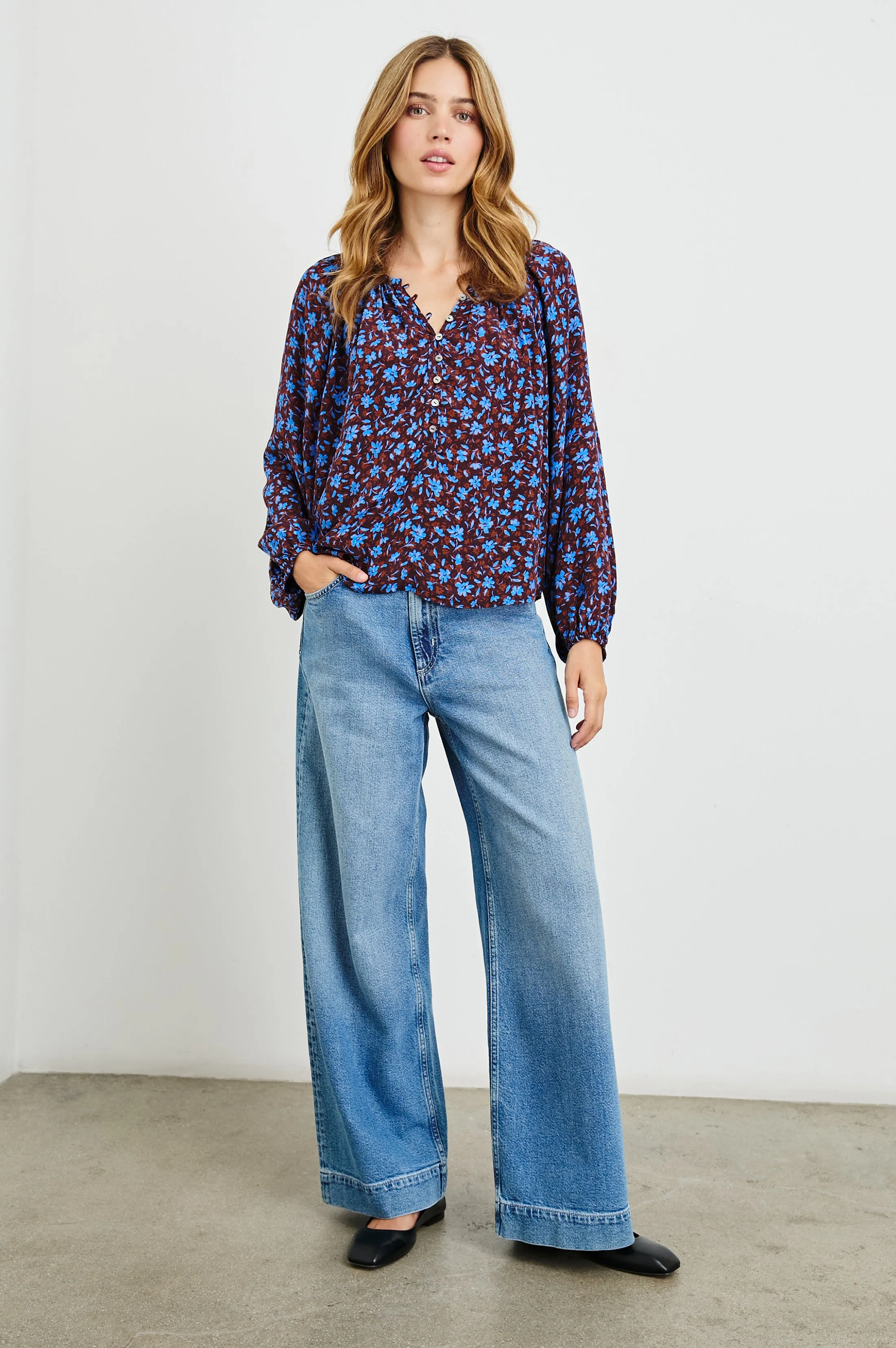 INDI TOP - RUSSET CAMELLIA sold by Rails product image thumbnail 3