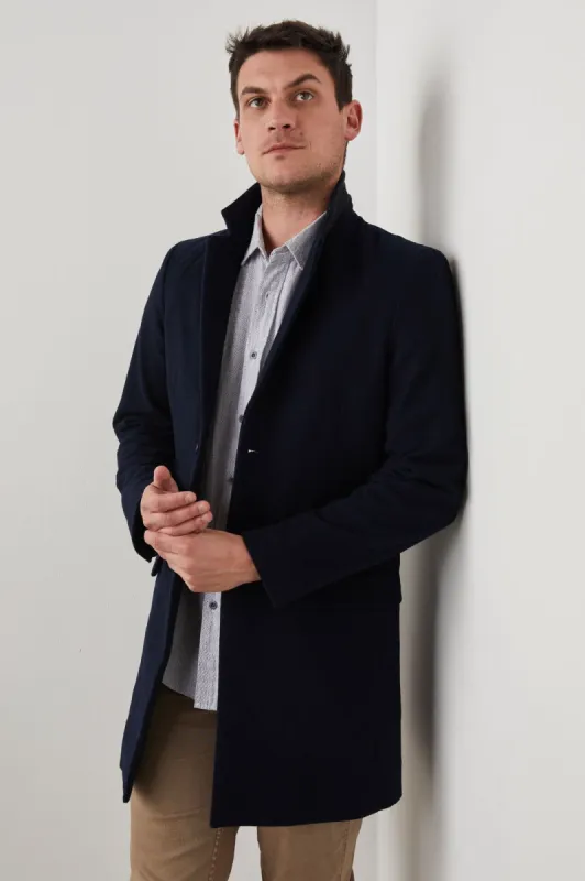 LARK COAT - NAVY sold by Rails