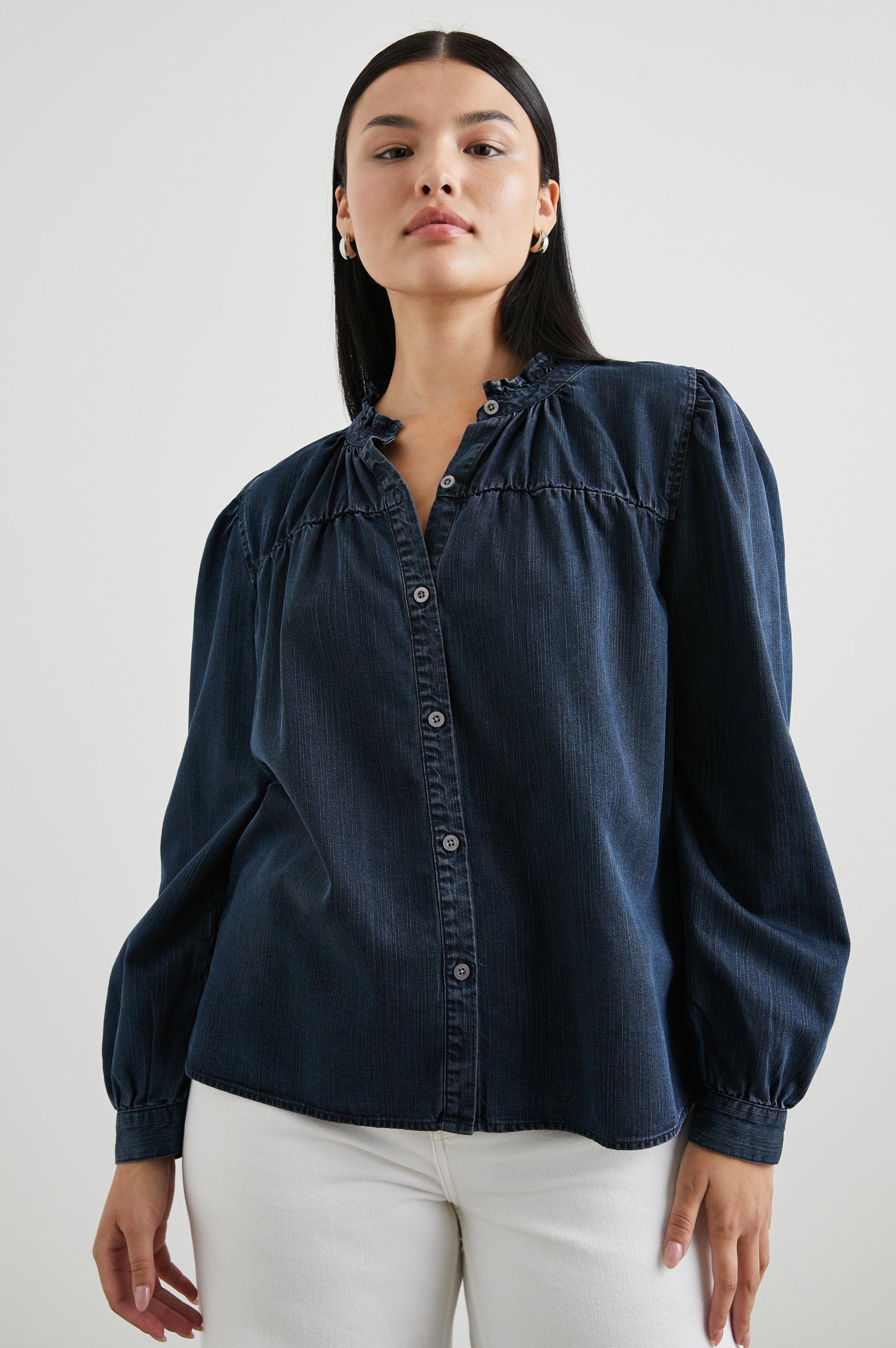 CAMILLE TOP - DARK VINTAGE WASH sold by Rails product image thumbnail 7