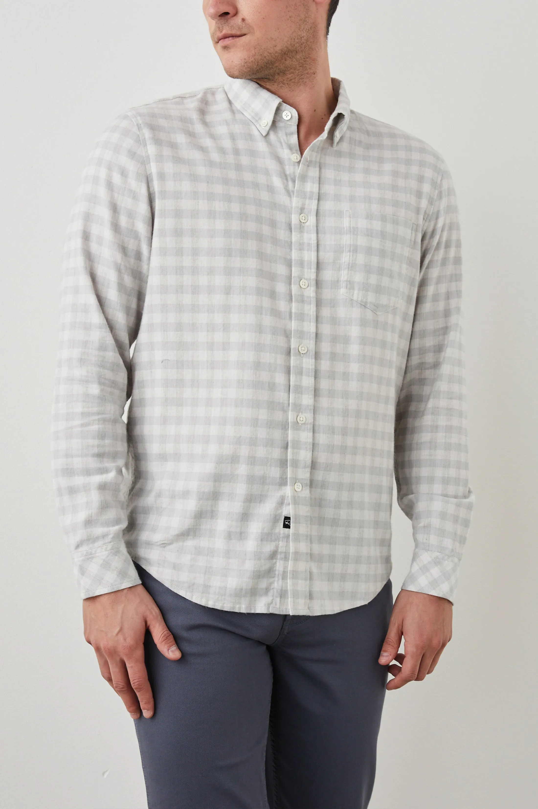 REID SHIRT - ALLOY WHITE MELANGE sold by Rails product image thumbnail 2
