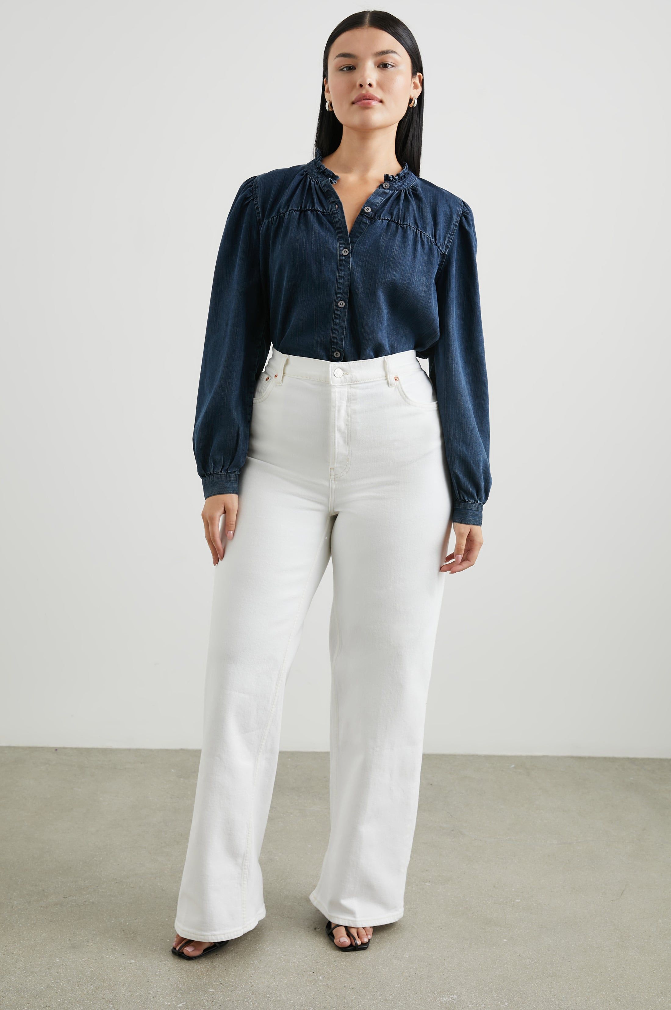 CAMILLE TOP - DARK VINTAGE WASH sold by Rails product image thumbnail 6