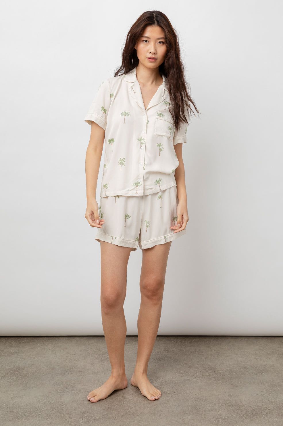 NESSA PAJAMA SET - BOTANICAL PALMS sold by Rails product image thumbnail 5