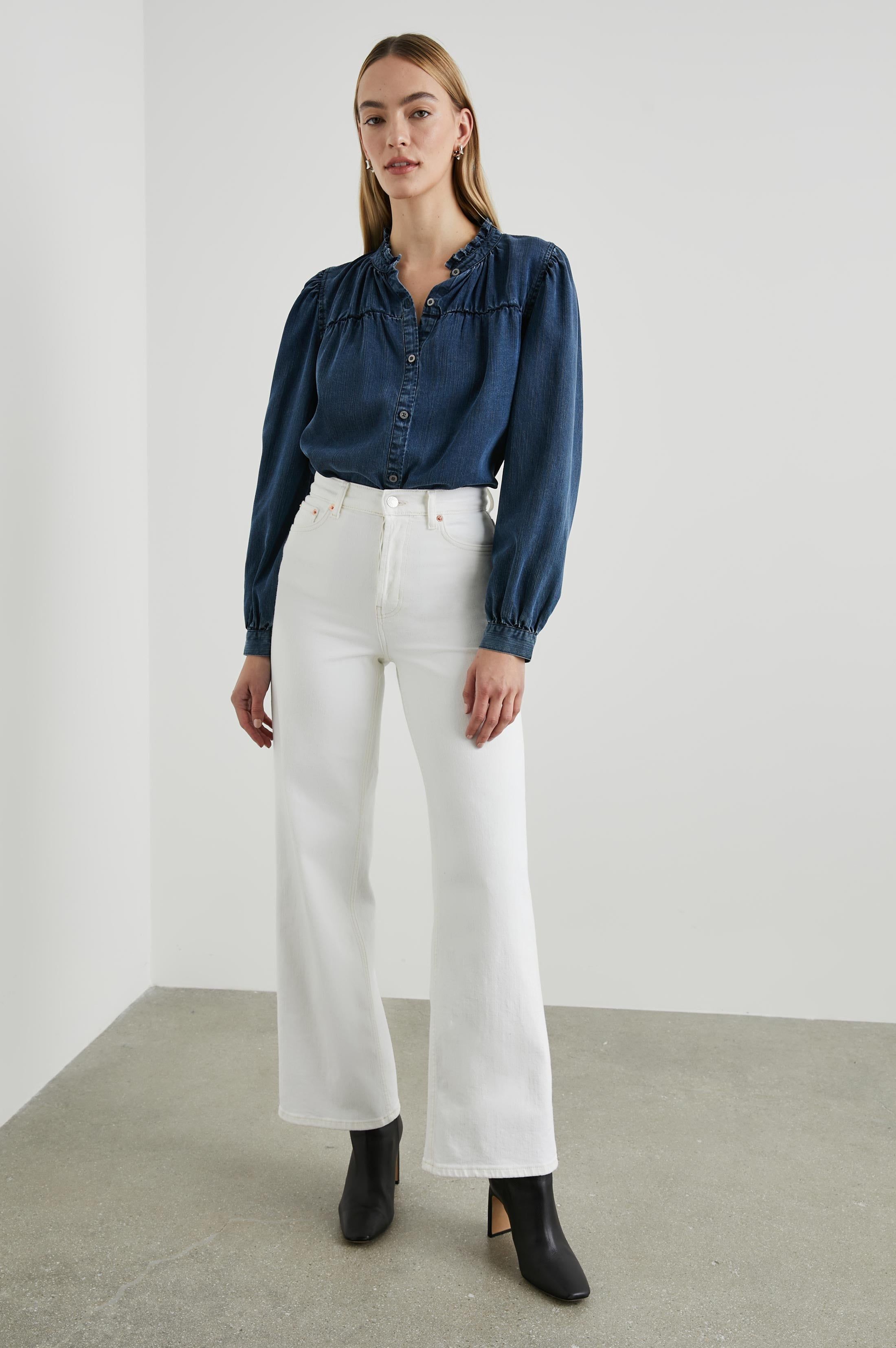 CAMILLE TOP - DARK VINTAGE WASH sold by Rails product image thumbnail 4