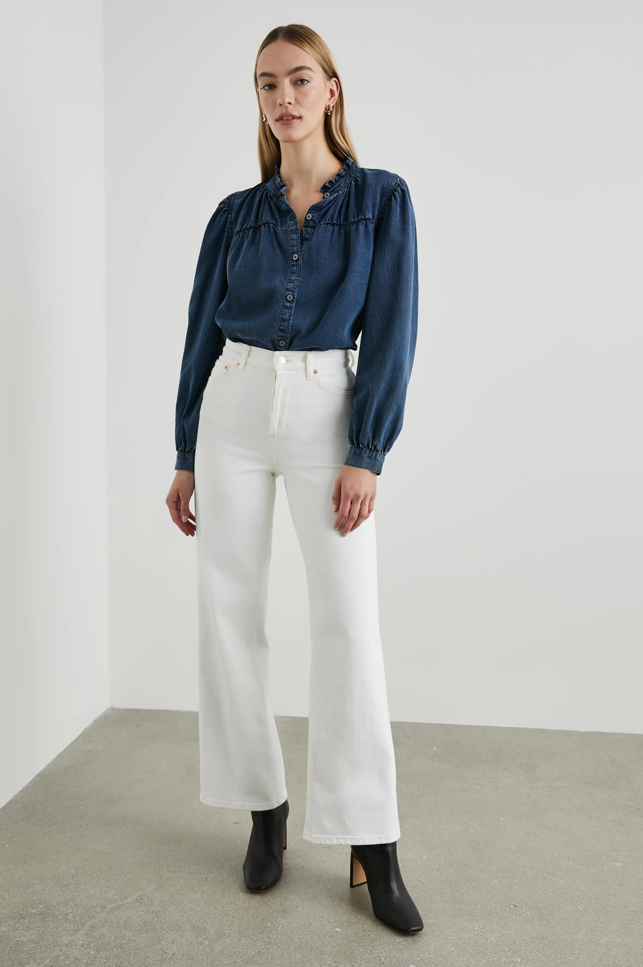 CAMILLE TOP - DARK VINTAGE WASH sold by Rails product image thumbnail 4