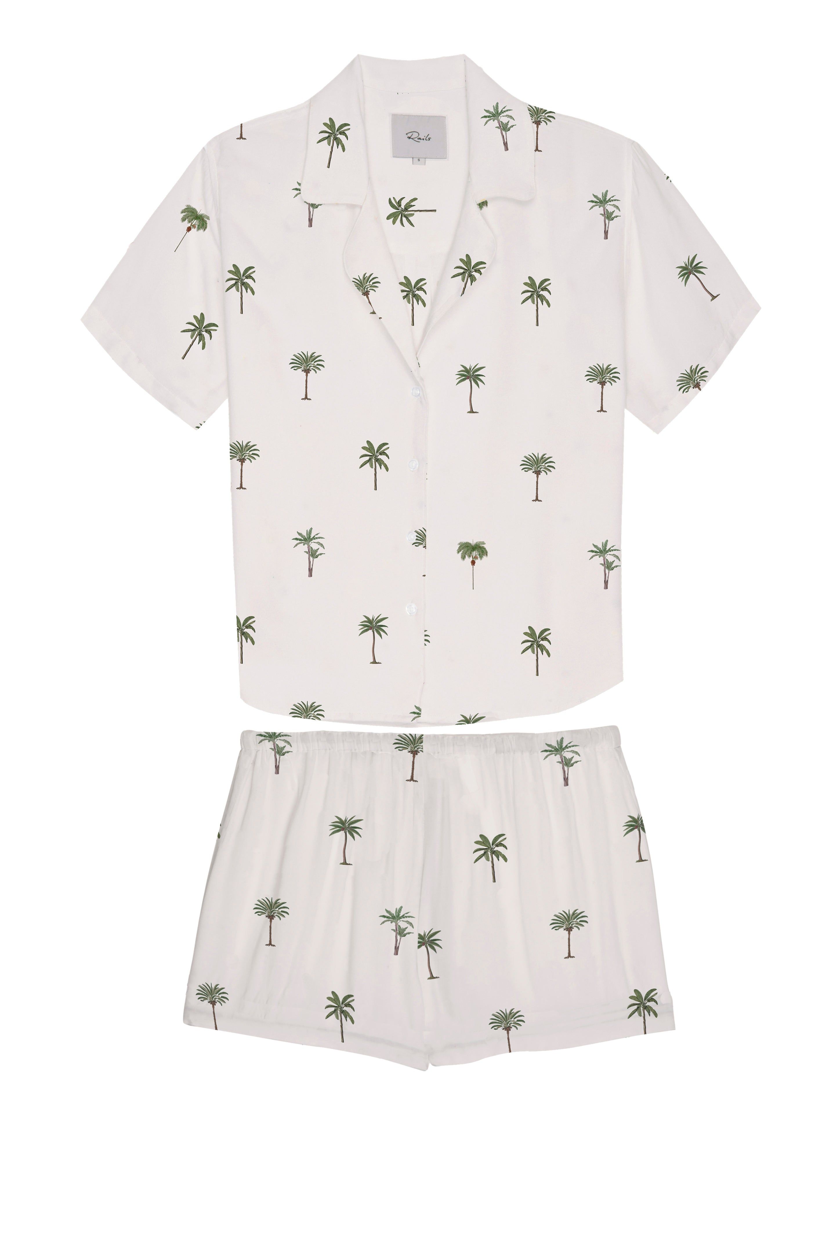 NESSA PAJAMA SET - BOTANICAL PALMS sold by Rails product image thumbnail 6