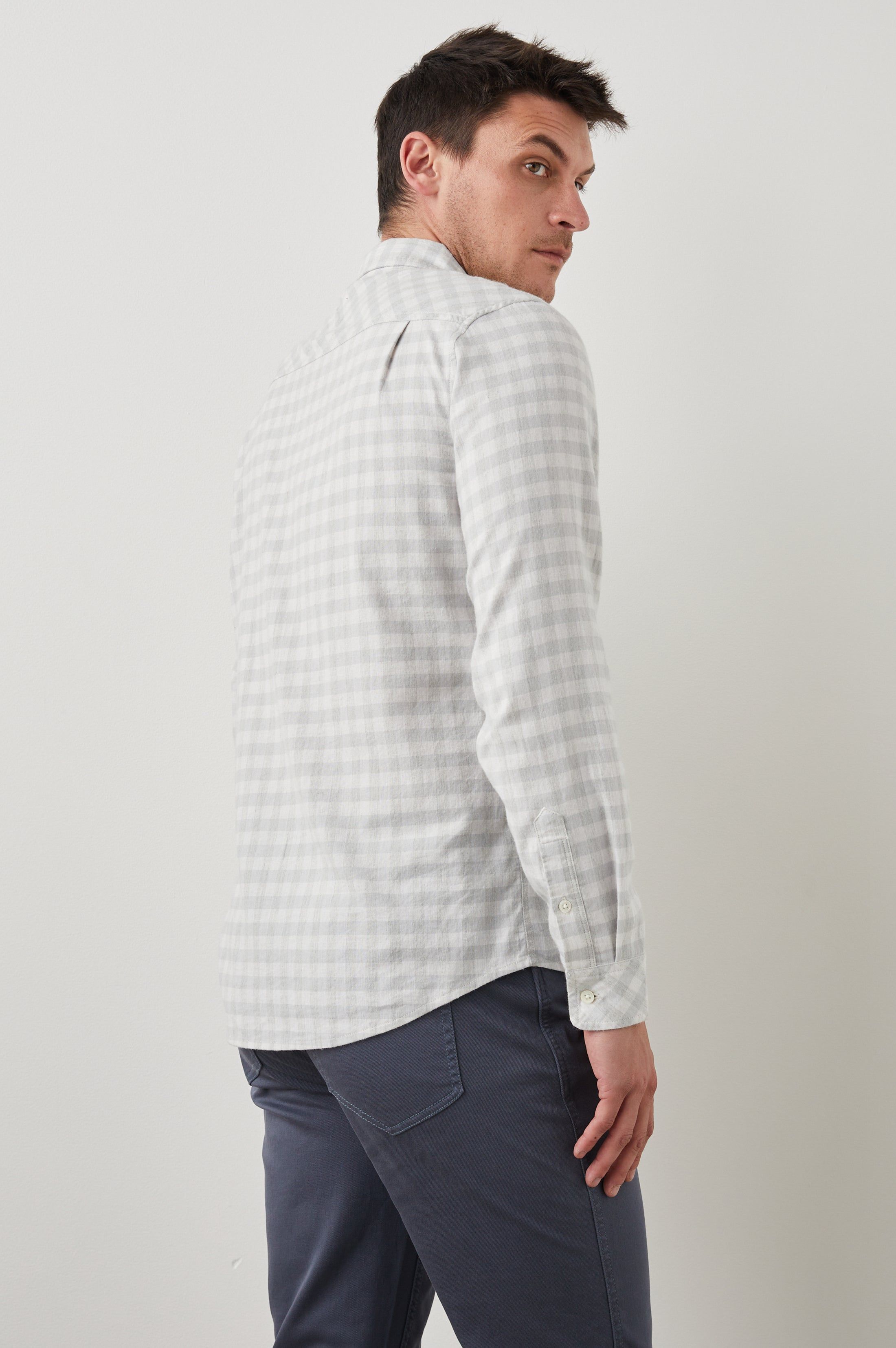 REID SHIRT - ALLOY WHITE MELANGE sold by Rails product image thumbnail 5