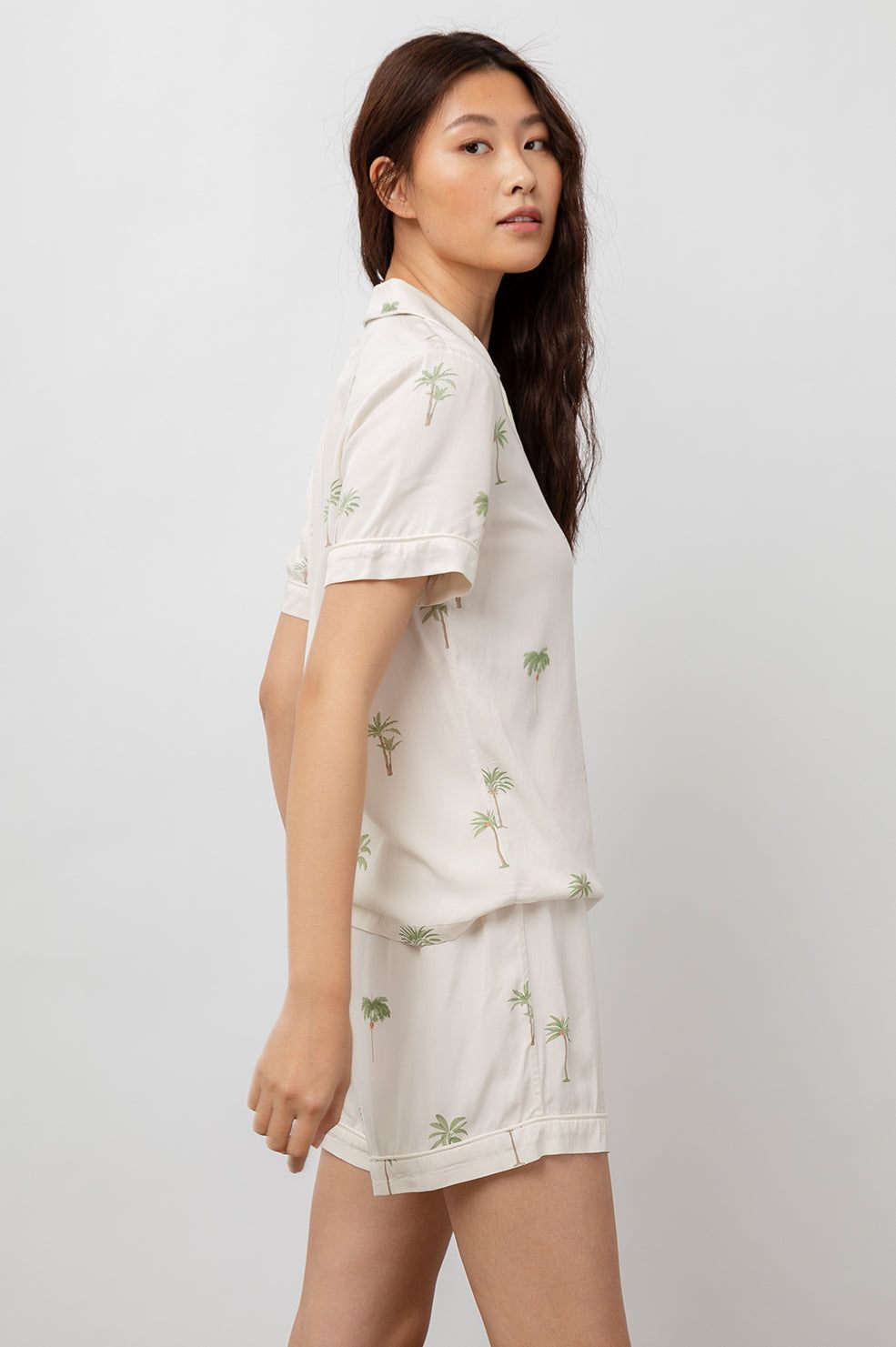 NESSA PAJAMA SET - BOTANICAL PALMS sold by Rails product image thumbnail 3