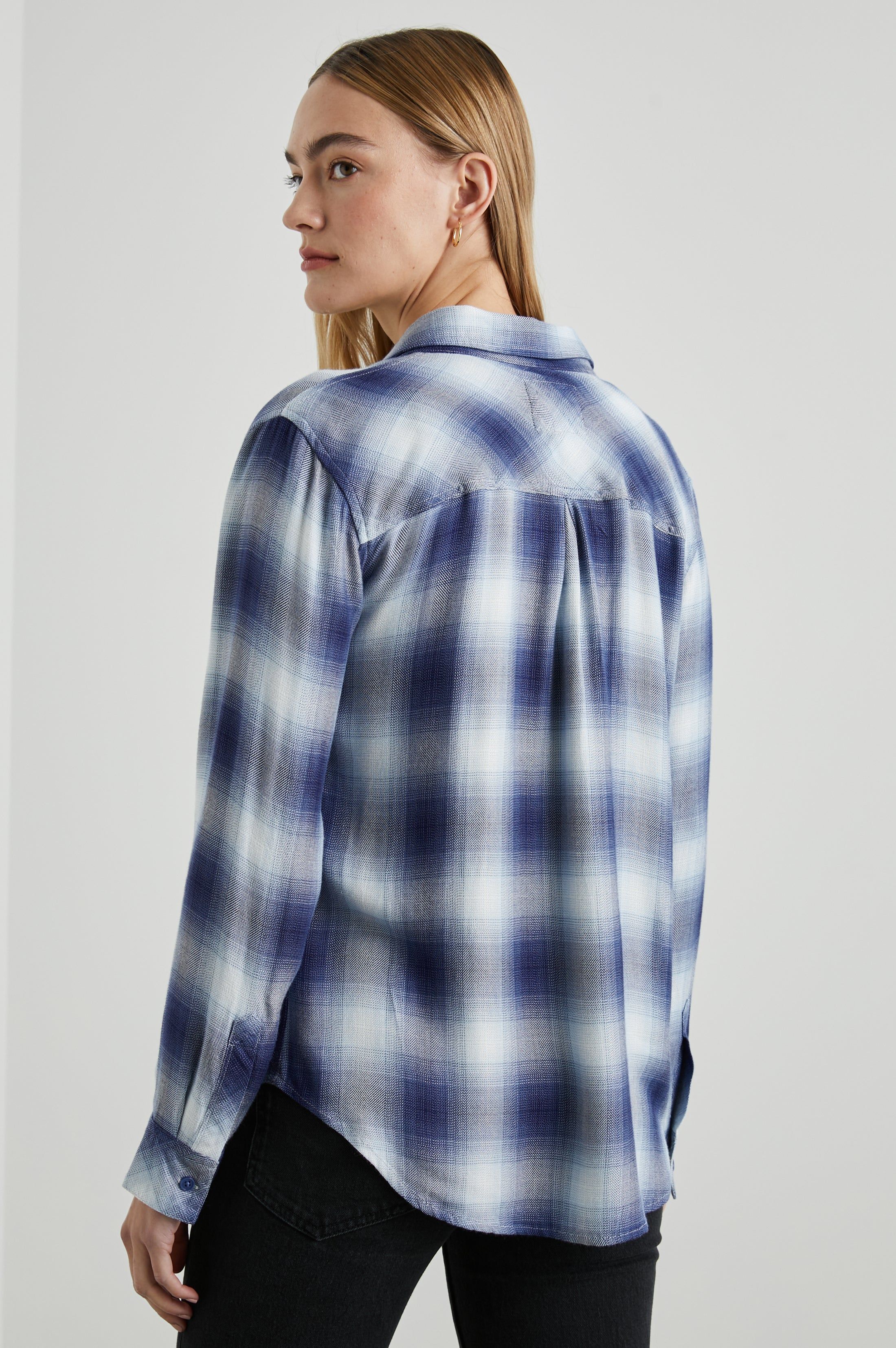 HUNTER SHIRT - PACIFIC IVORY BLUE sold by Rails product image thumbnail 6