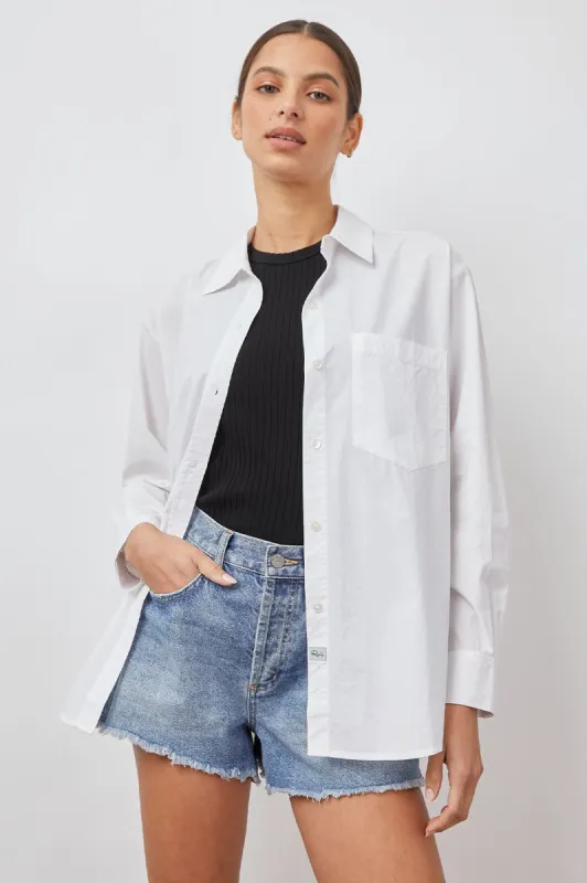 ARLO SHIRT - WHITE sold by Rails