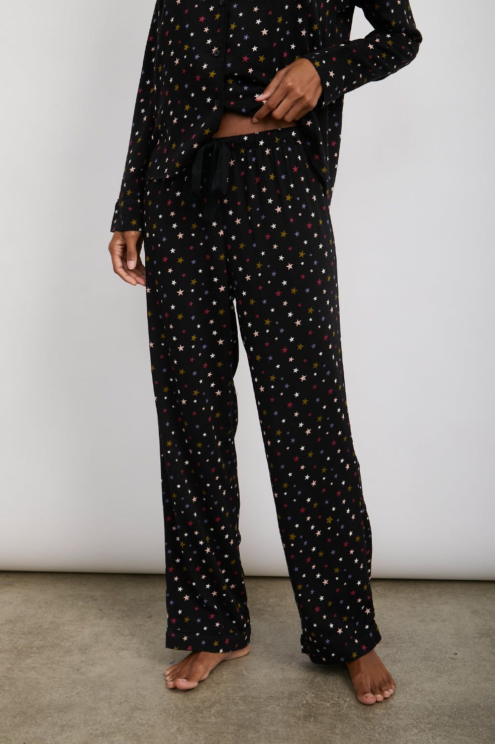 CLARA PAJAMA SET - MIXED RAINBOW STARS sold by Rails product image thumbnail 2