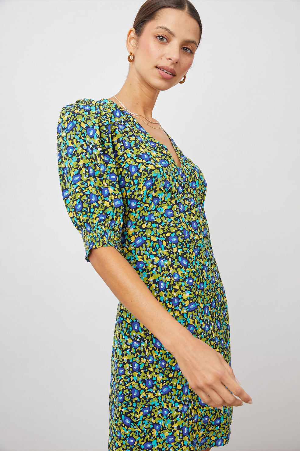 ROMA DRESS - ABSTRACT GARDEN sold by Rails product image thumbnail 5