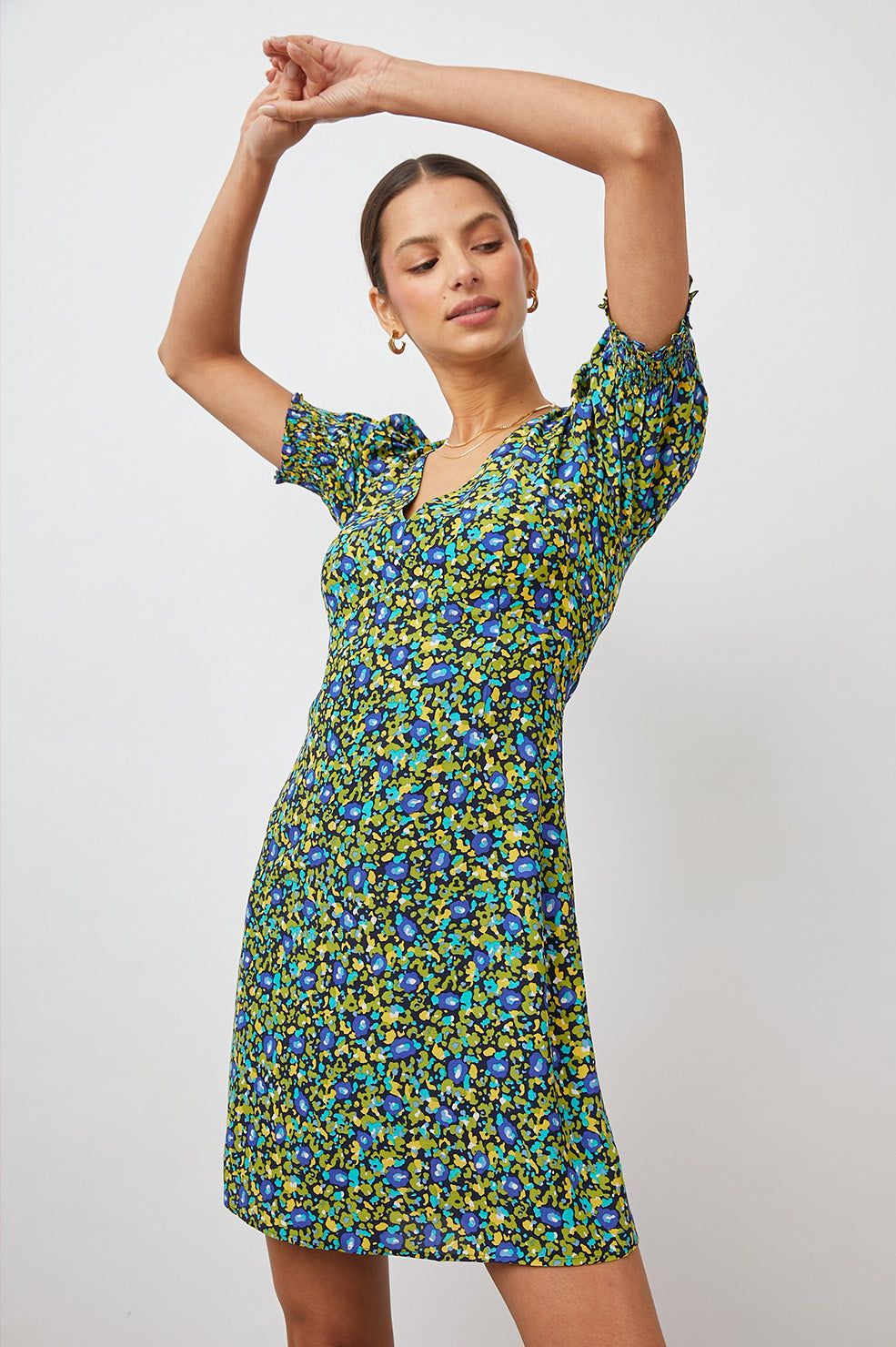 ROMA DRESS - ABSTRACT GARDEN sold by Rails product image thumbnail 4