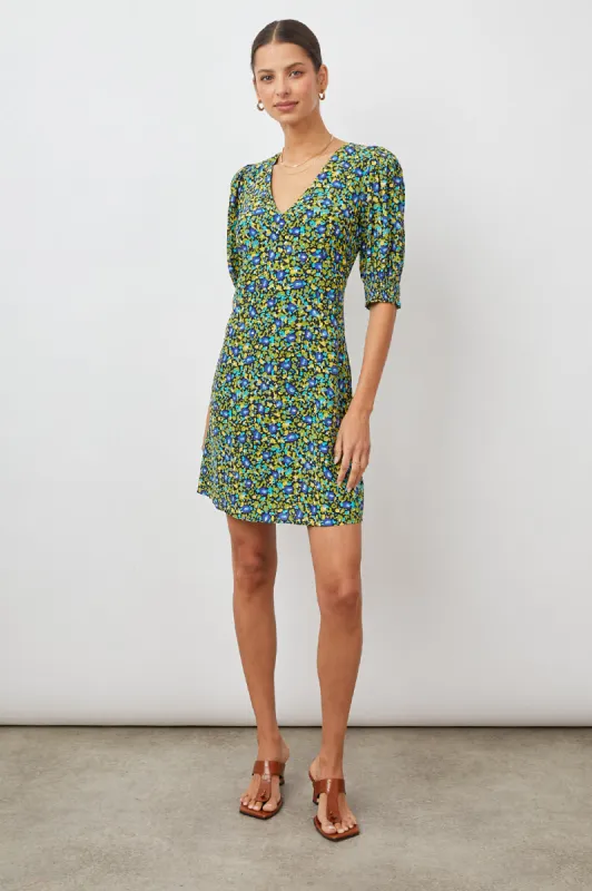 ROMA DRESS - ABSTRACT GARDEN sold by Rails