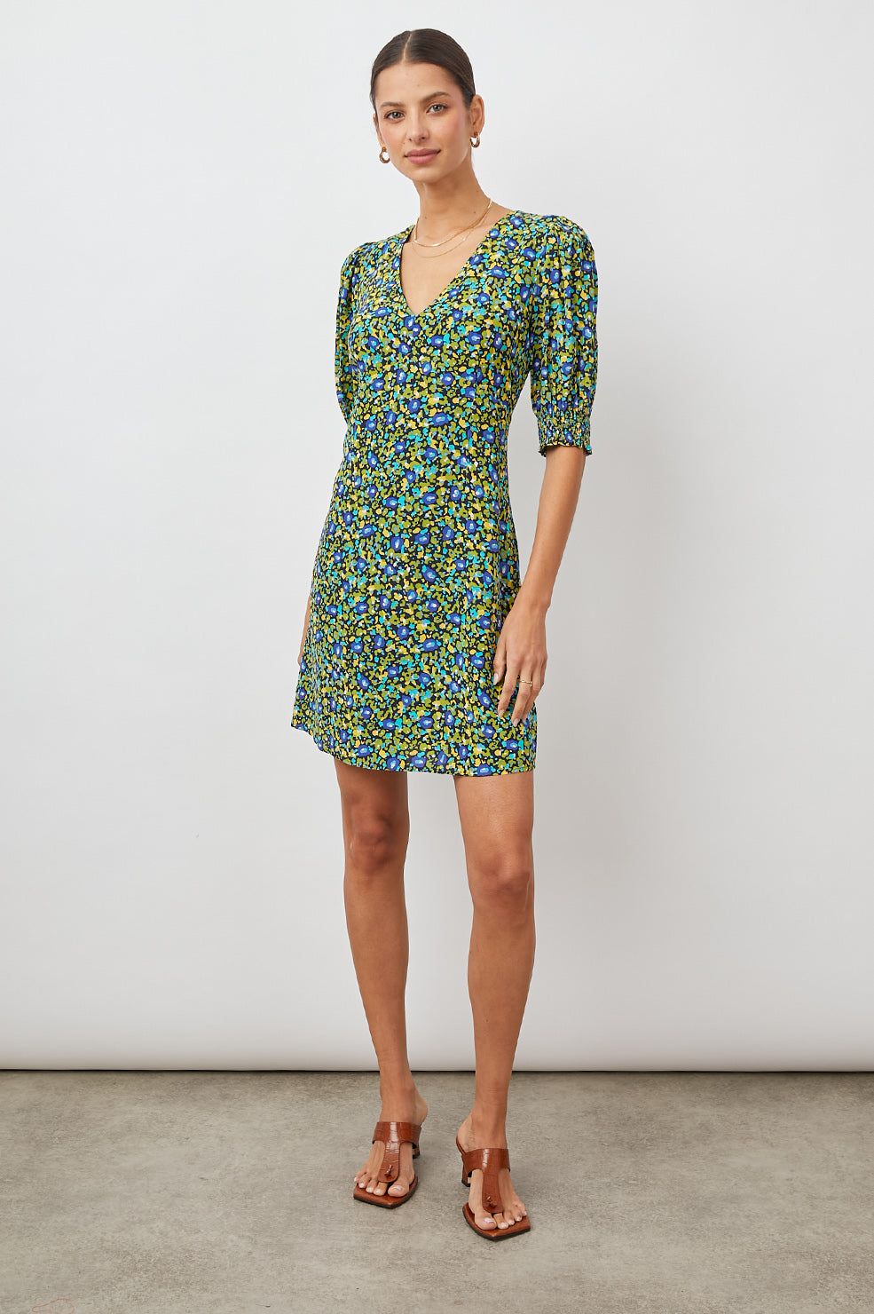 ROMA DRESS - ABSTRACT GARDEN sold by Rails