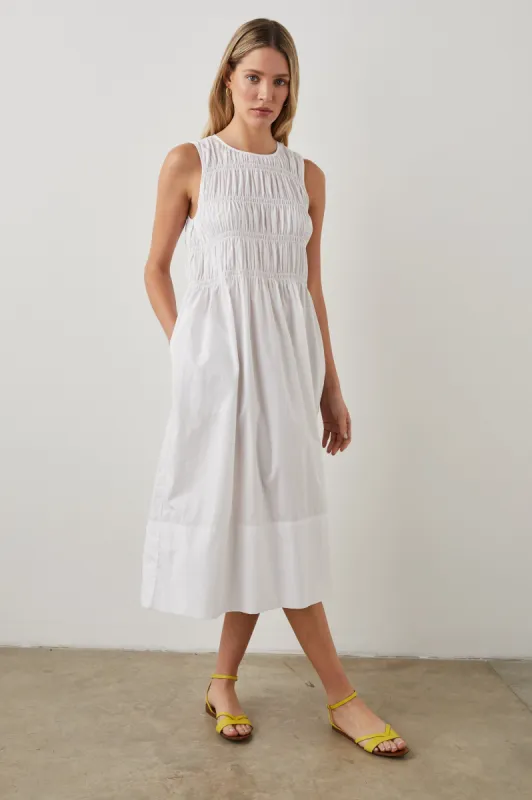TILDA DRESS - WHITE sold by Rails