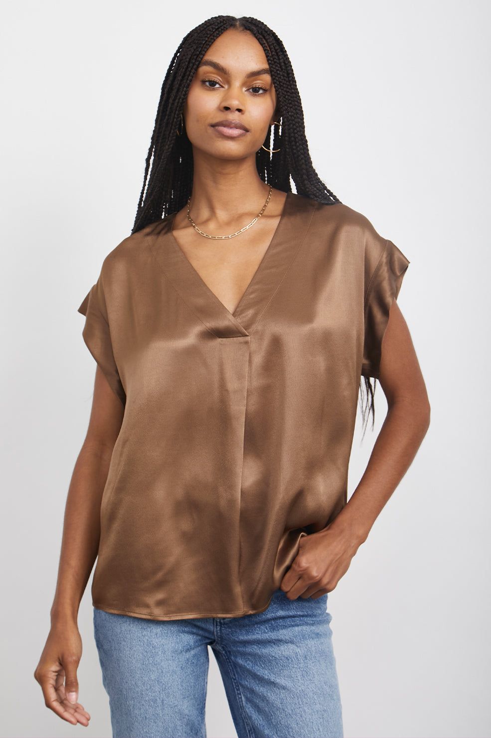 NALA TOP - PEAT MOSS sold by Rails