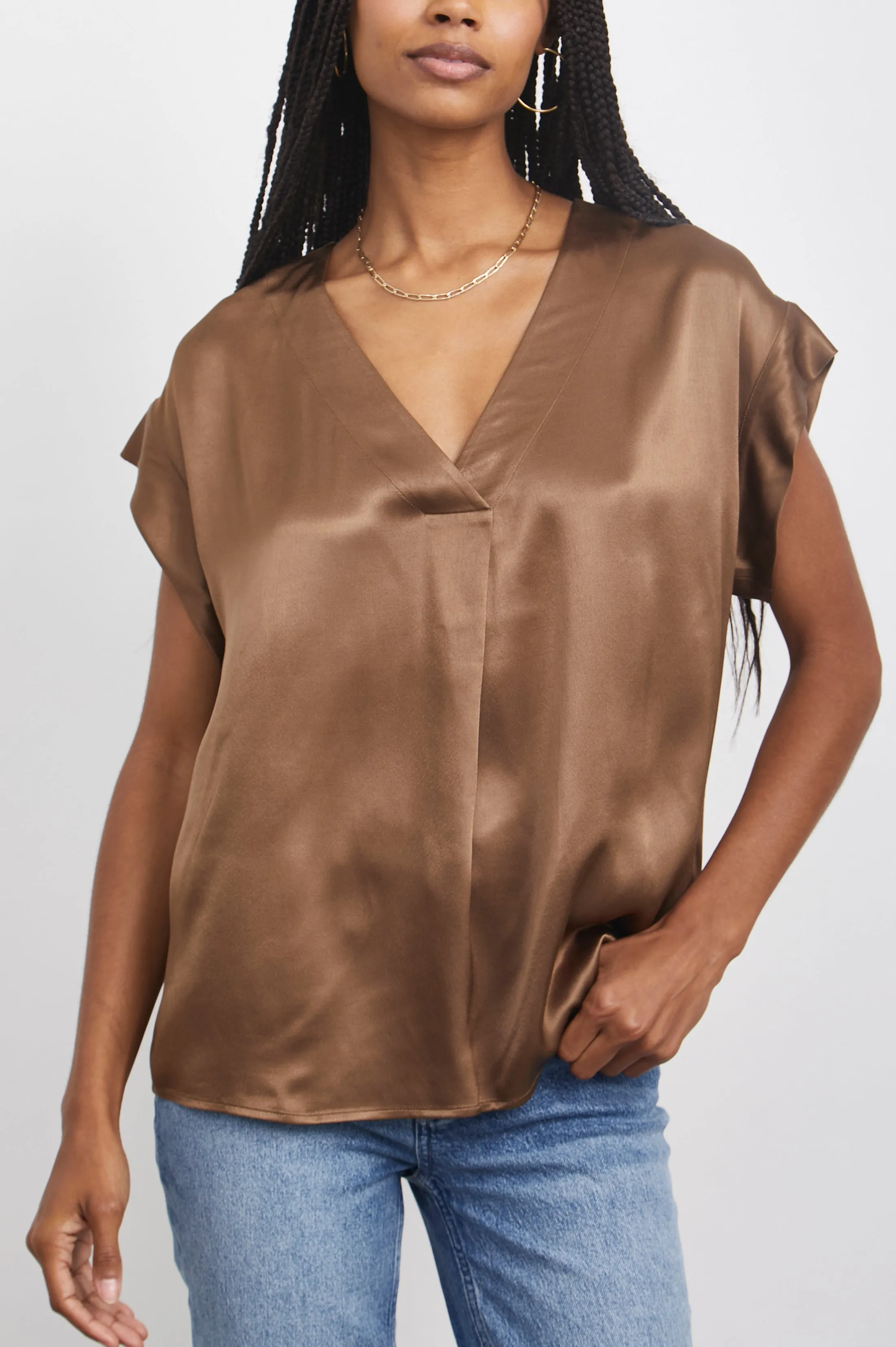 NALA TOP - PEAT MOSS sold by Rails