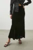 LEIA SKIRT - BLACK VELVET sold by Rails