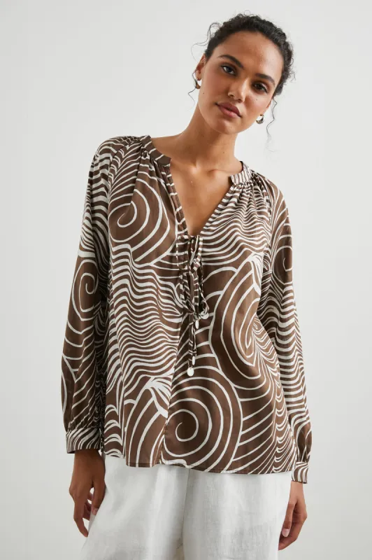 BRIELLE TOP - SWIRLS sold by Rails