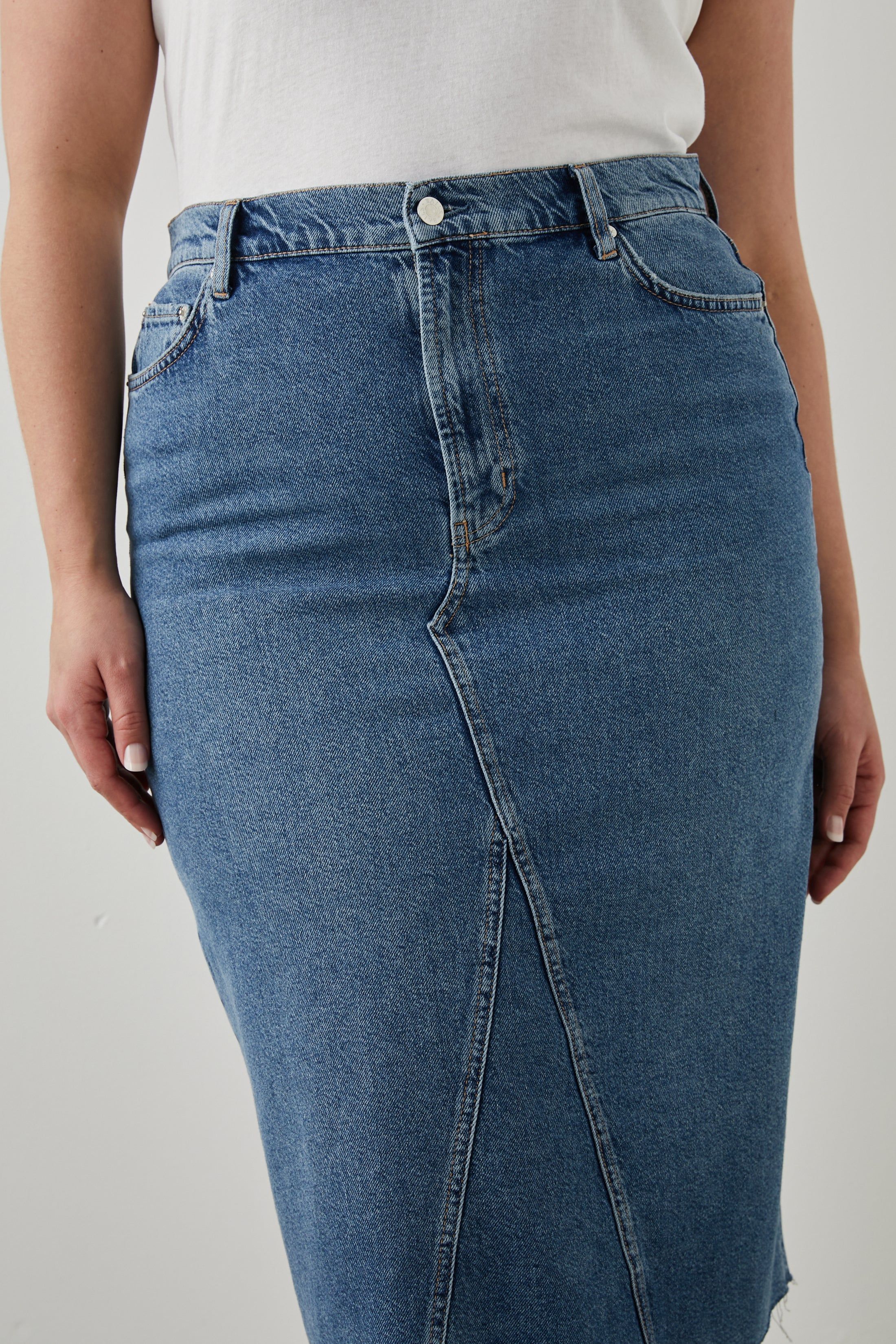 HIGHLAND SKIRT - VINTAGE SAPPHIRE sold by Rails product image thumbnail 7