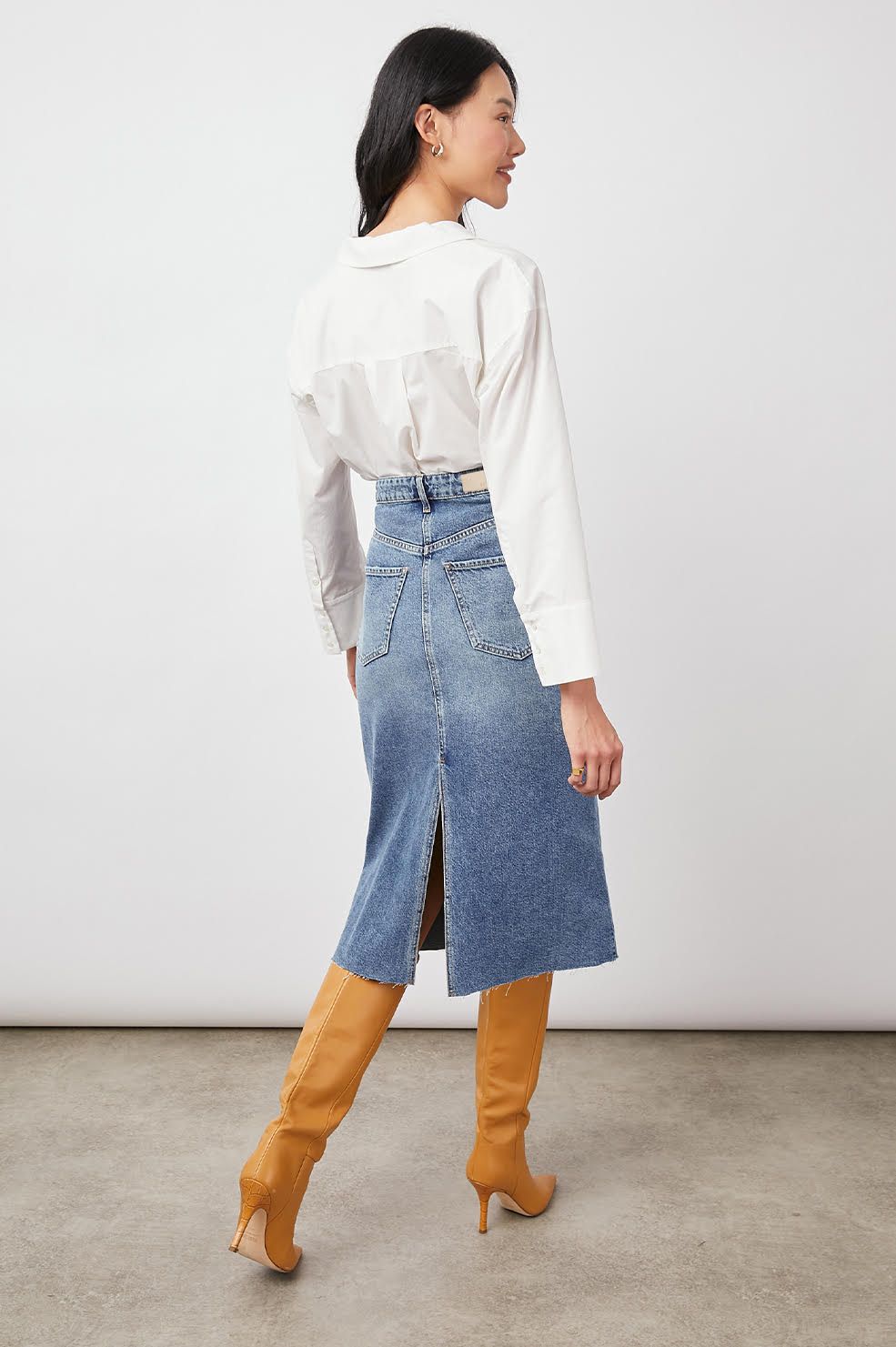 HIGHLAND SKIRT - VINTAGE SAPPHIRE sold by Rails product image thumbnail 5