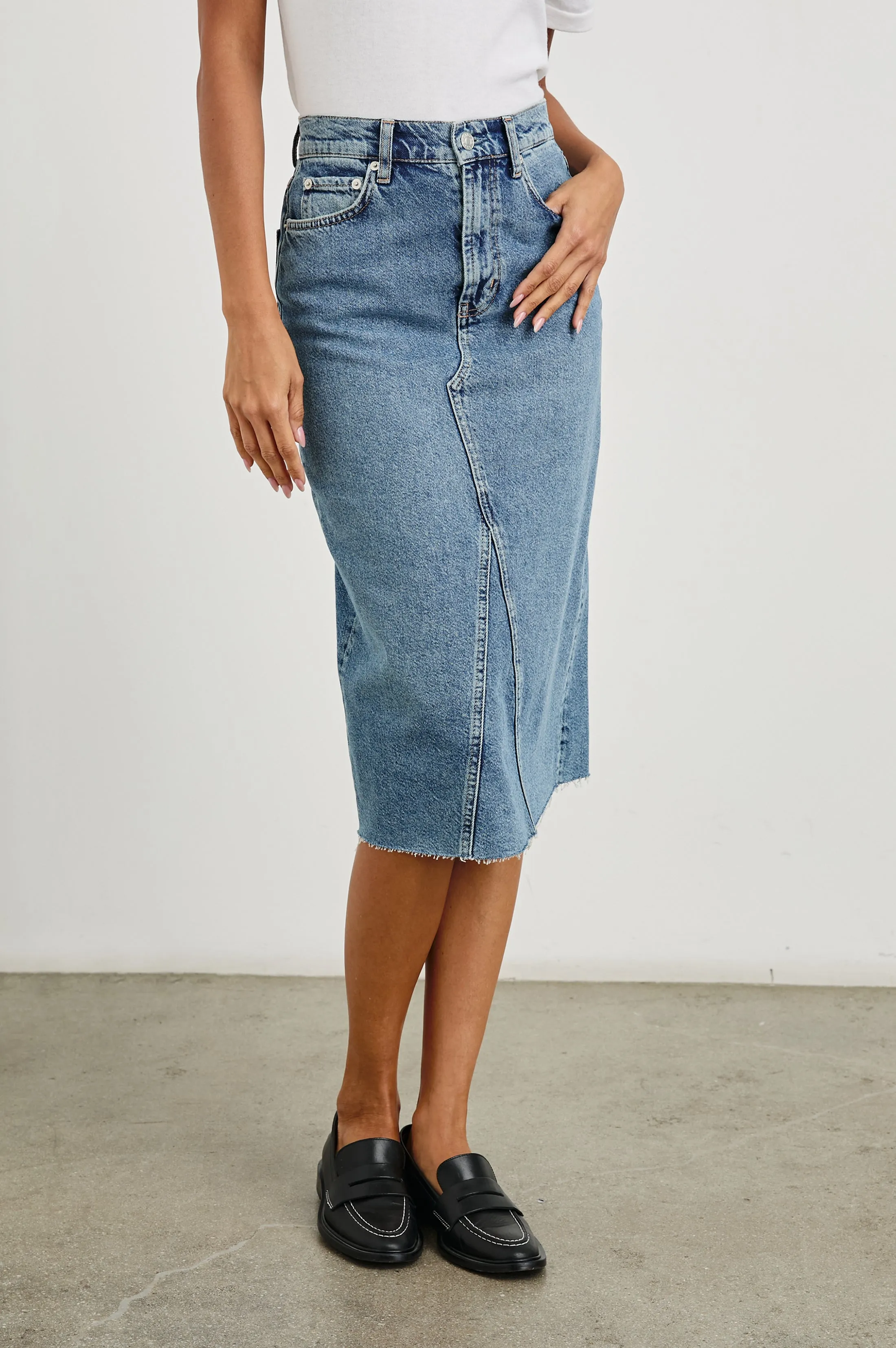 HIGHLAND SKIRT - VINTAGE SAPPHIRE sold by Rails product image thumbnail 4