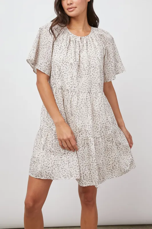 CLARISSA DRESS - WATERCOLOR CHEETAH made by Rails