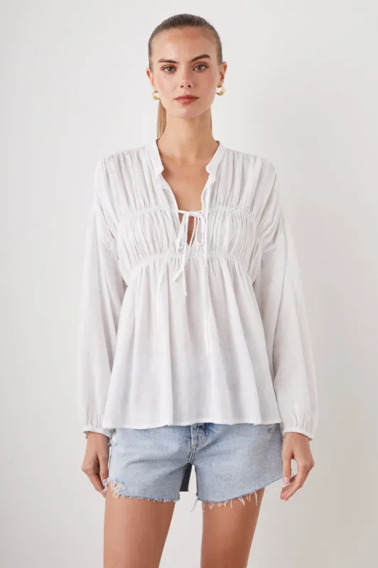 OPHELIA SHIRT - TRUE WHITE sold by Rails