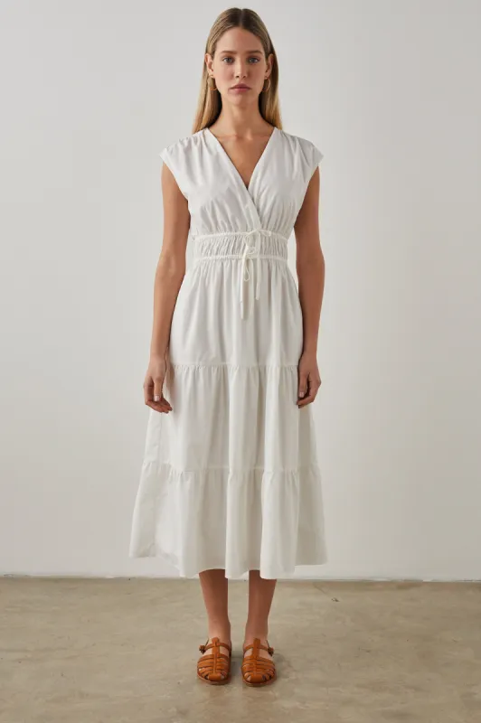 LUCIA DRESS - WHITE sold by Rails