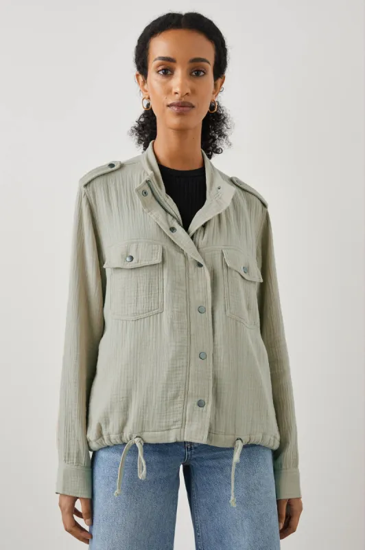 COLLINS JACKET - GAUZE SAGE sold by Rails