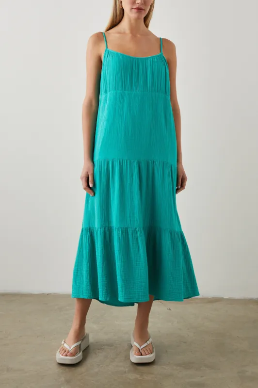 BLAKELY DRESS - EMERALD sold by Rails