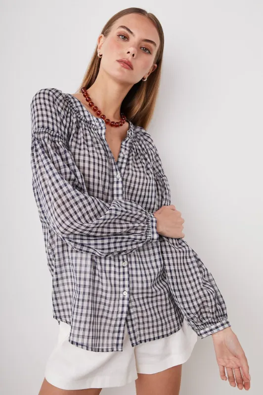 KENLIE SHIRT - SAILOR CHECK made by Rails