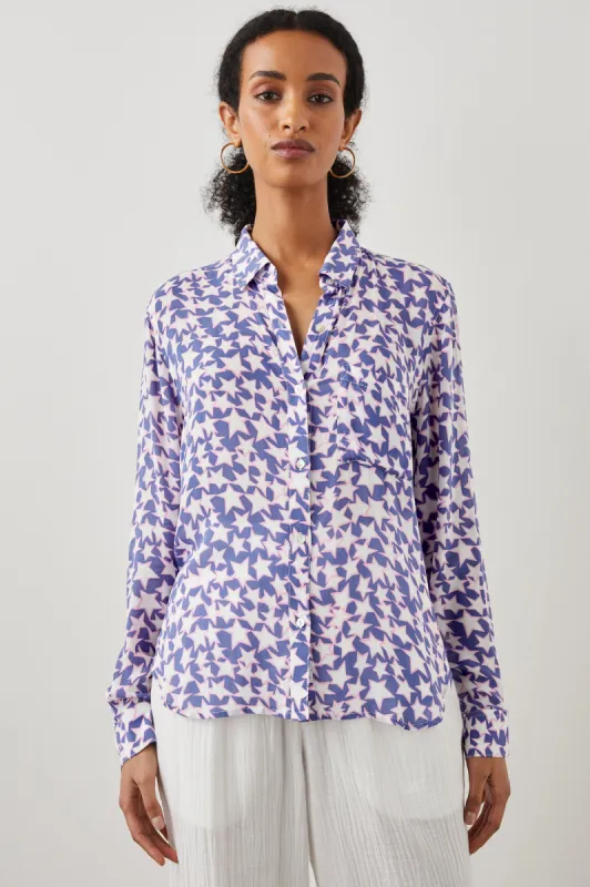 JOSEPHINE SHIRT - PINK STARS sold by Rails