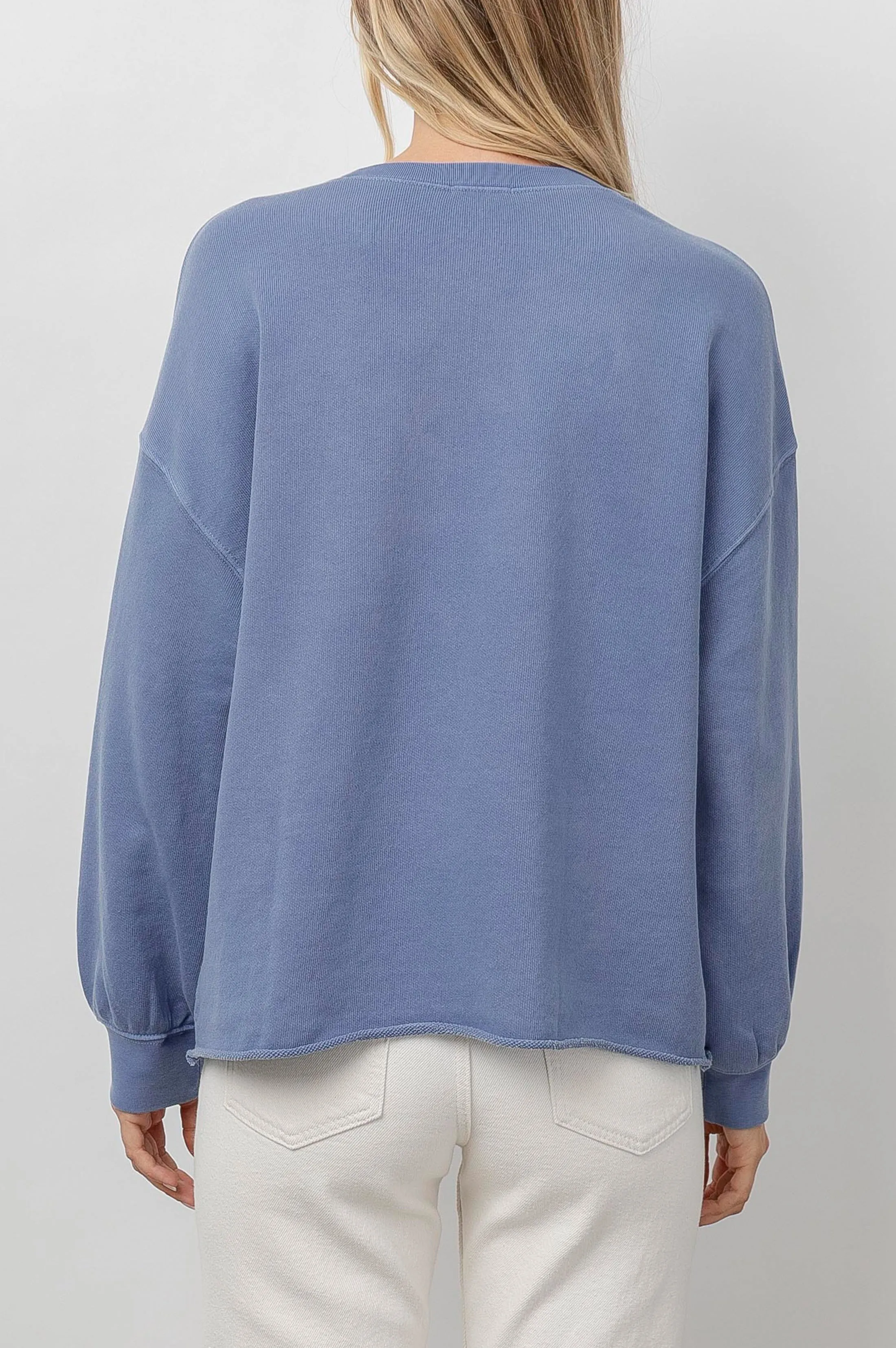 RAILS SIGNATURE SWEATSHIRT - WASHED INDIGO RAILS sold by Rails product image thumbnail 5