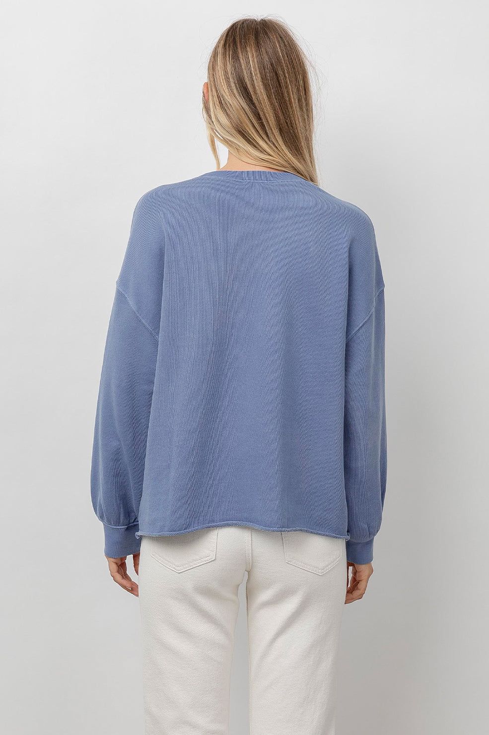 RAILS SIGNATURE SWEATSHIRT - WASHED INDIGO RAILS sold by Rails product image thumbnail 4