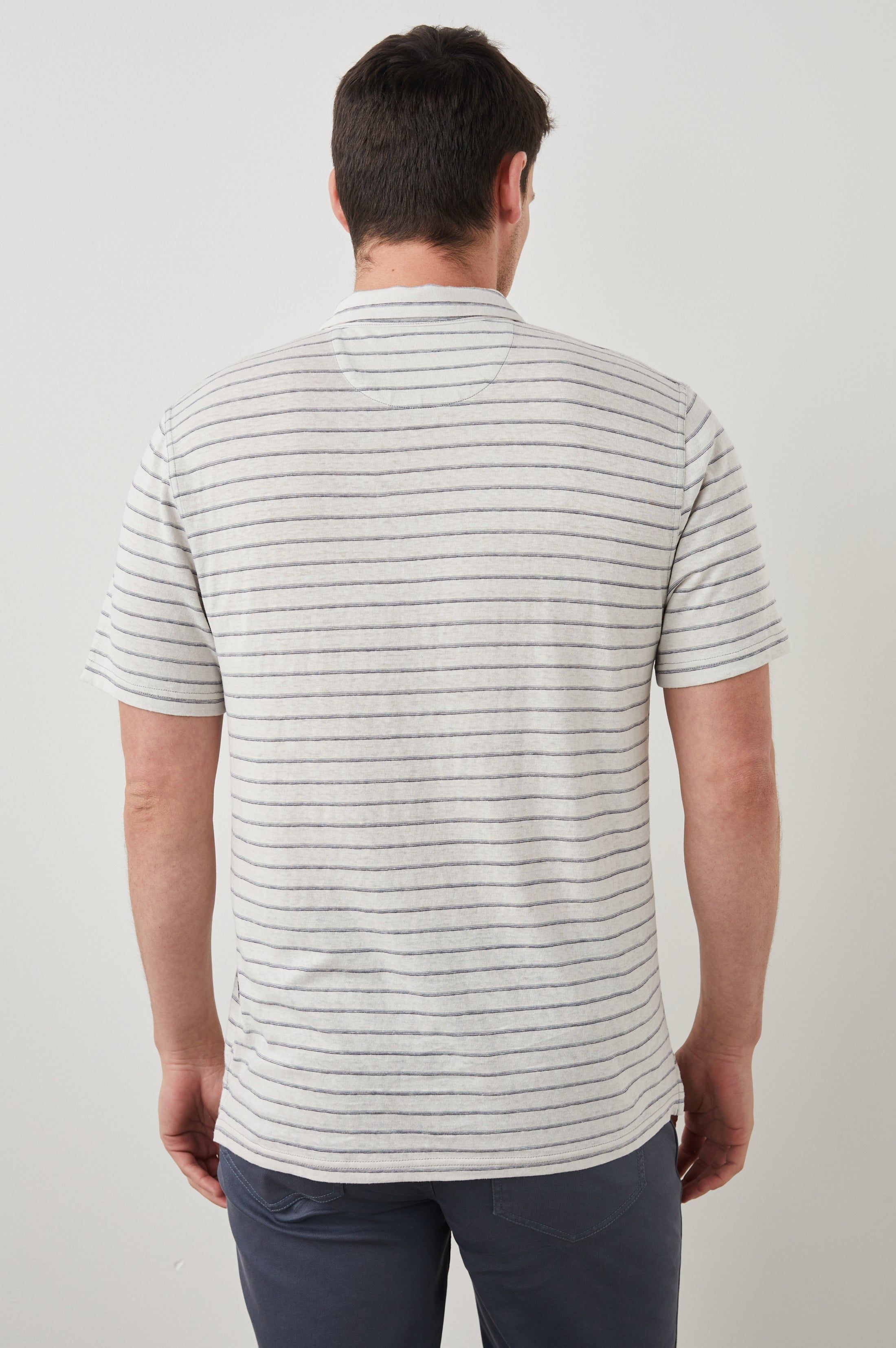 NAPOLI POLO SHIRT - RHINE RIVERS STRIPE sold by Rails product image thumbnail 5
