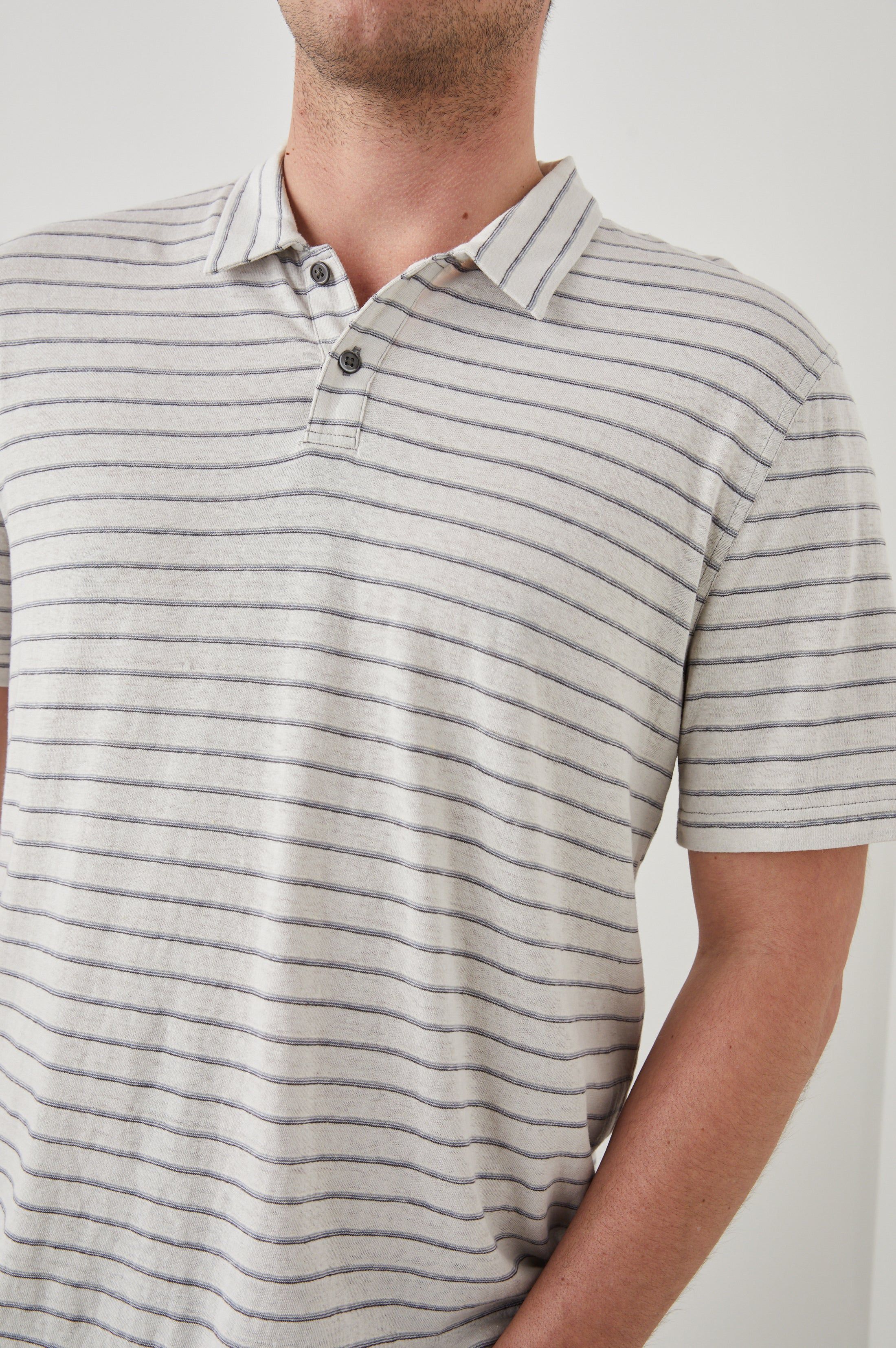 NAPOLI POLO SHIRT - RHINE RIVERS STRIPE sold by Rails product image thumbnail 2