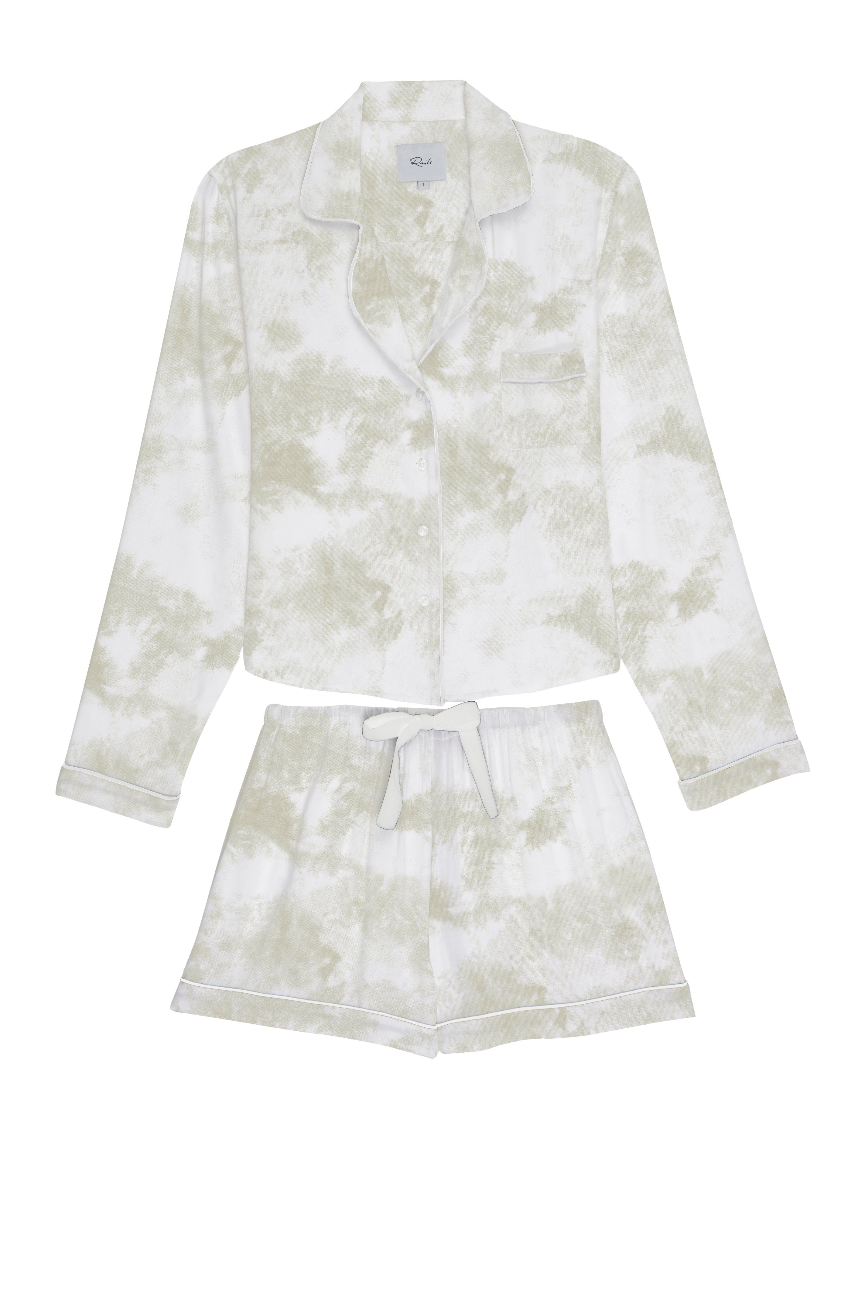 KELLEN PAJAMA SET - IVORY TIE DYE sold by Rails product image thumbnail 6