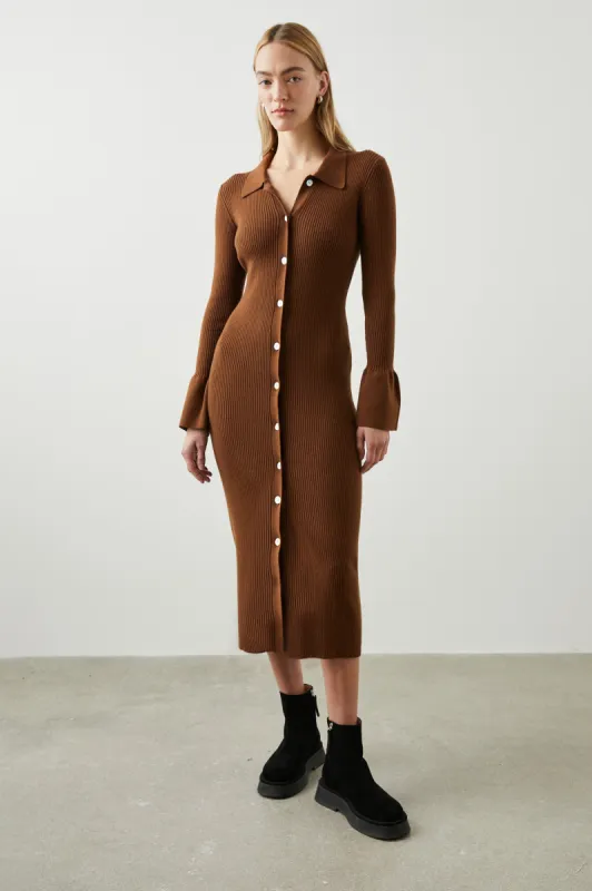 ROSALIE DRESS - FOX sold by Rails