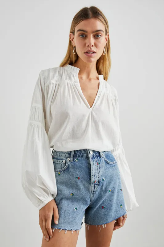 MARLI TOP - WHITE sold by Rails