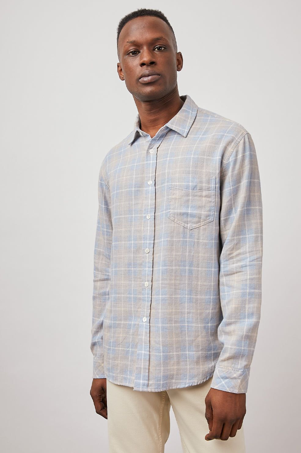 WYATT SHIRT - SHORELINE PEACH TIDE sold by Rails
