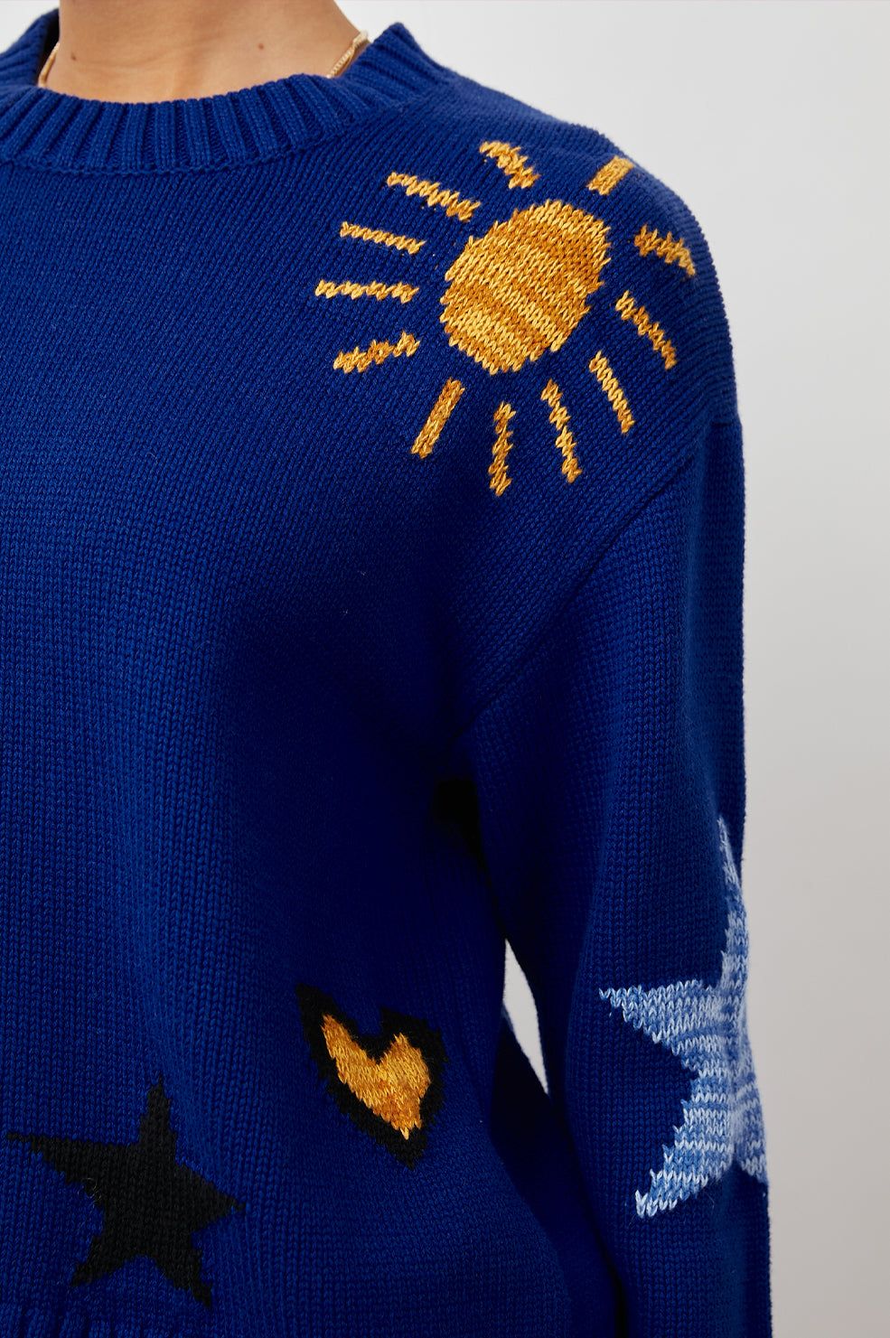 ZOEY SWEATER - COBALT GOLD GALAXY sold by Rails product image thumbnail 2