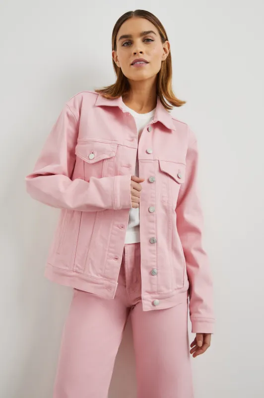 GROVE BOYFRIEND TRUCKER JACKET - BUBBLE GUM sold by Rails