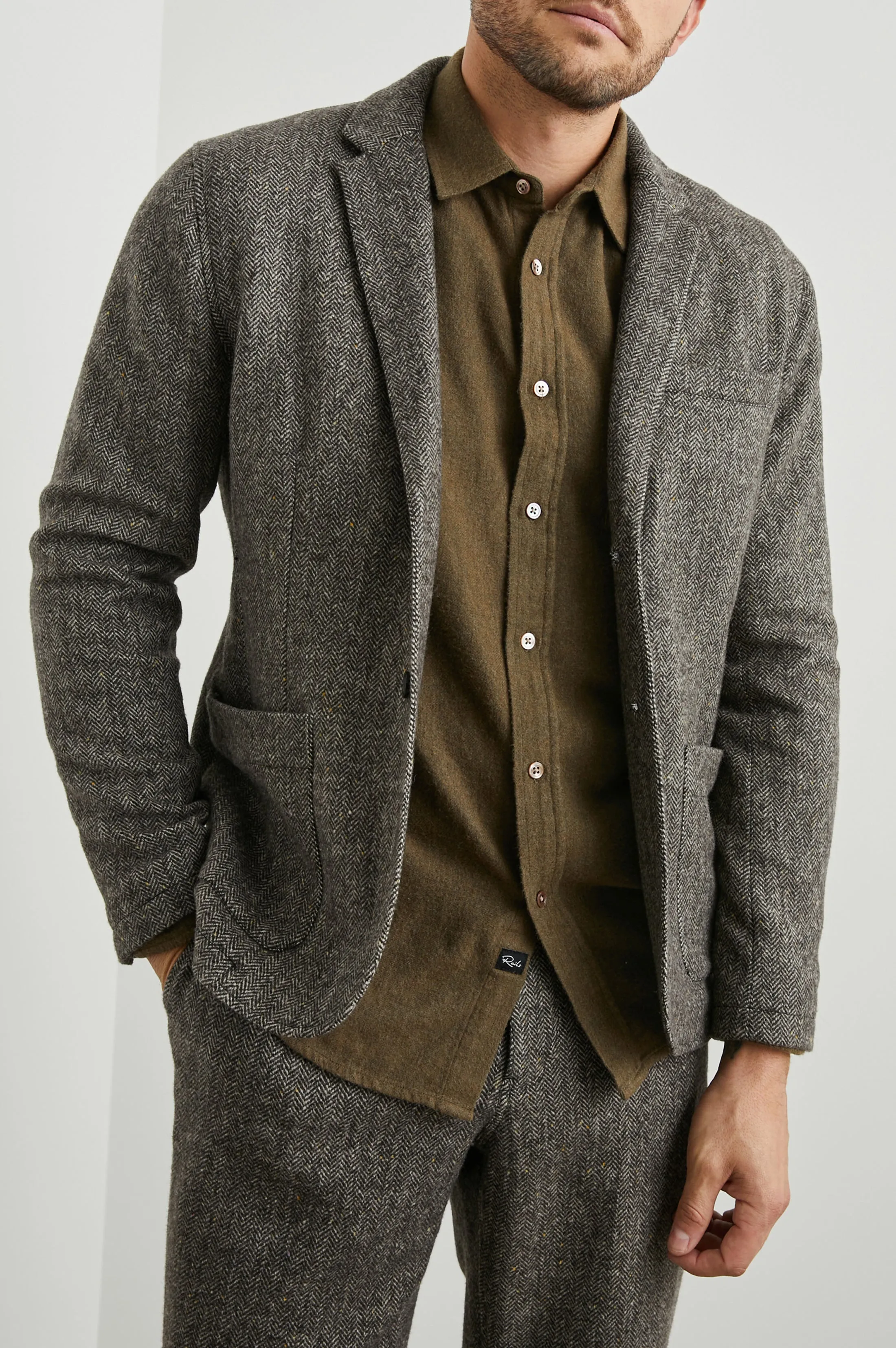 REYNARD JACKET - HIGHLAND TWEED sold by Rails