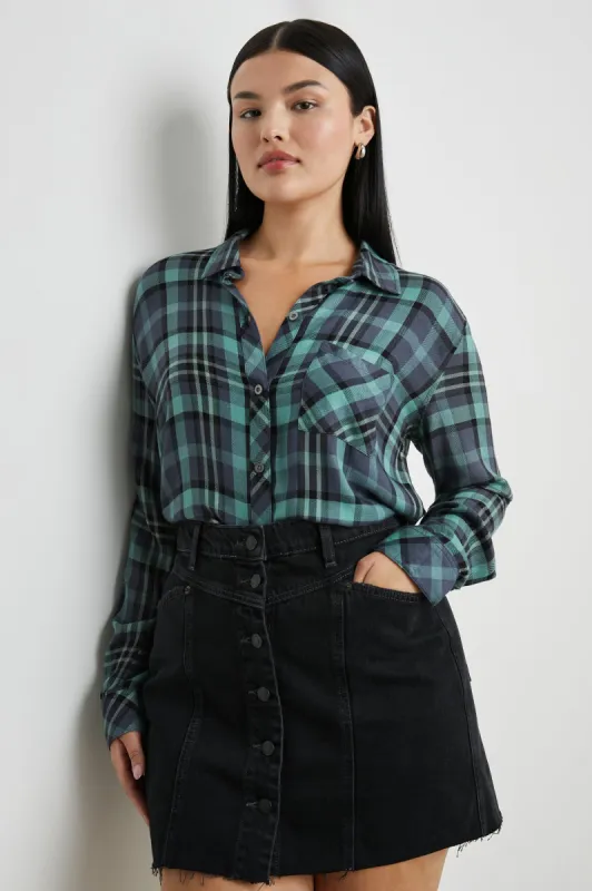 HUNTER SHIRT - SMOKE AGAVE BLACK sold by Rails