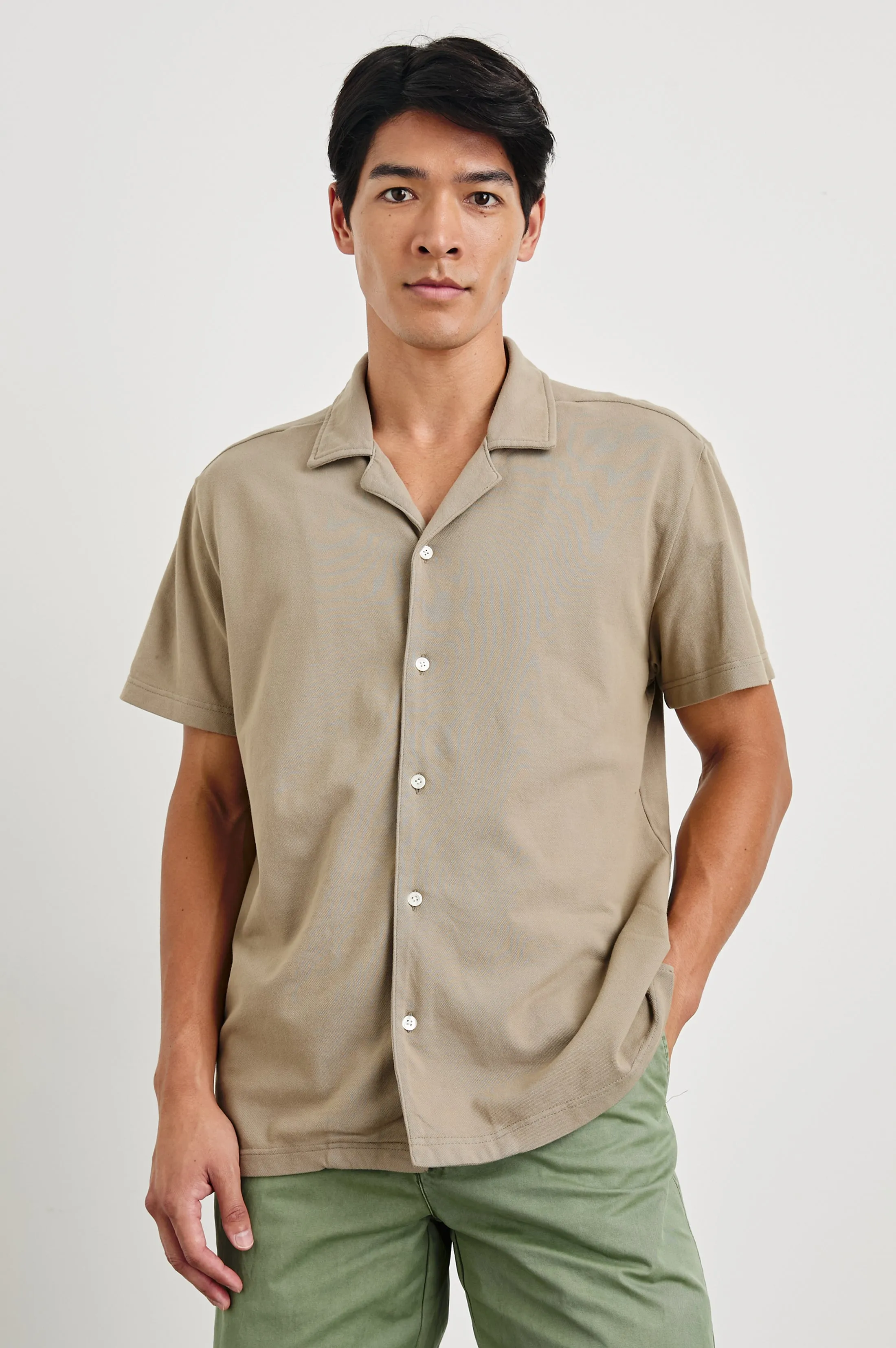ALAIN SHIRT - BARLEY sold by Rails