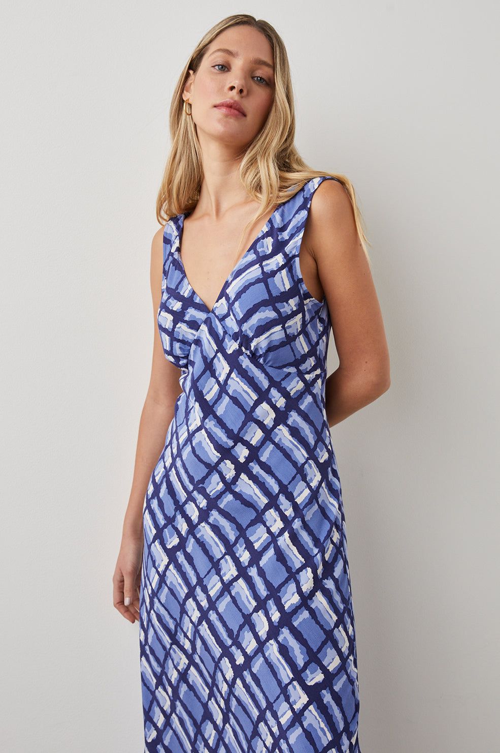 AUDRINA DRESS - AZURE PLAID sold by Rails product image thumbnail 4