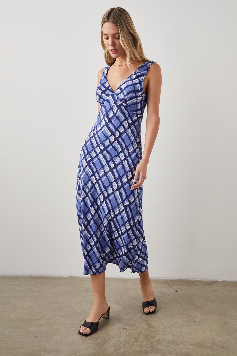 AUDRINA DRESS - AZURE PLAID sold by Rails product image thumbnail 3