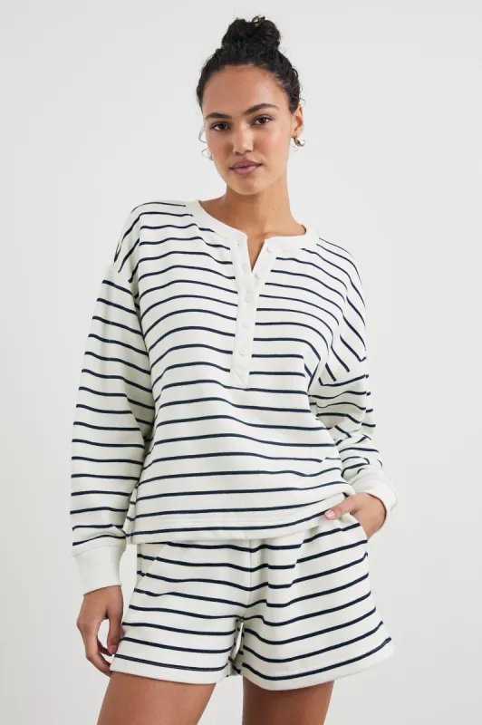 JOAN SWEATSHIRT - SAILOR STRIPE NAVY sold by Rails